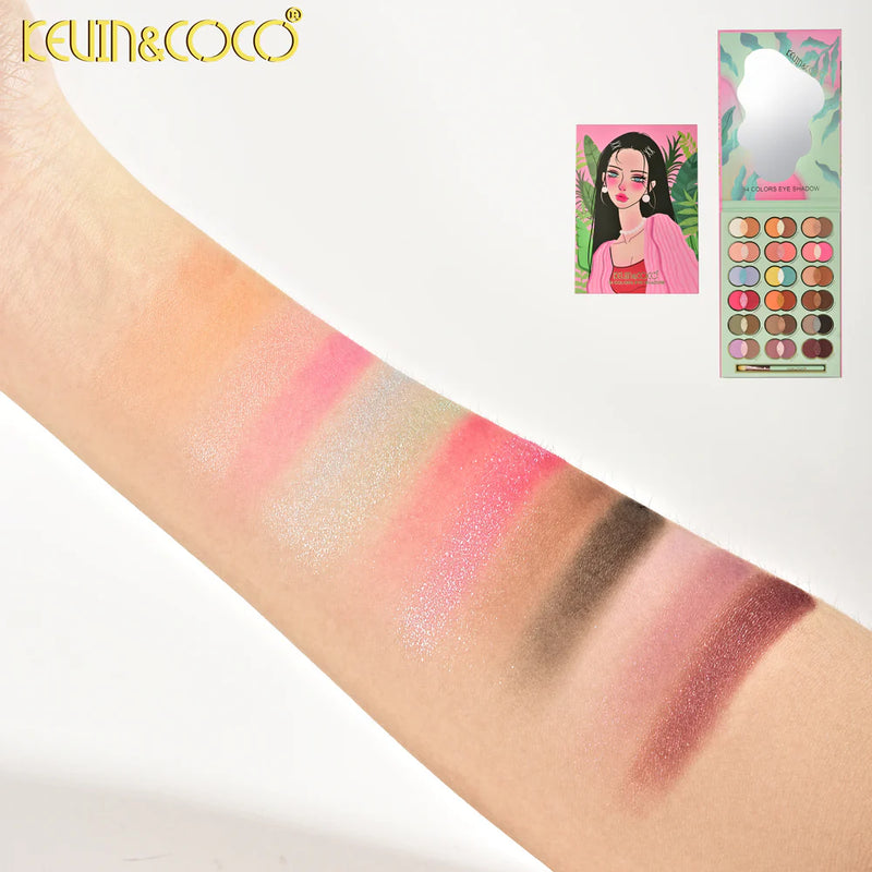 Load image into Gallery viewer, Eyes-Kevin&amp;Coco Melody Breeze 54-Color Eyeshadow Palette KC1022 ($4.75 each, 4pc bundle)
