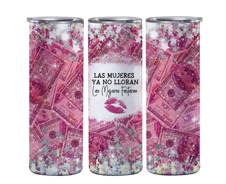 Load image into Gallery viewer, Novelties- Las Mujeres Facturan Insulated 20oz Tumbler  C (4pc bundle,$7 each)
