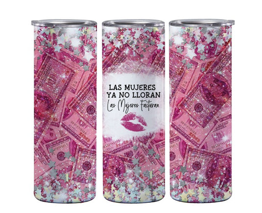 Novelties- Las Mujeres Facturan Insulated Tumbler  C (4pc bundle,$7 each)