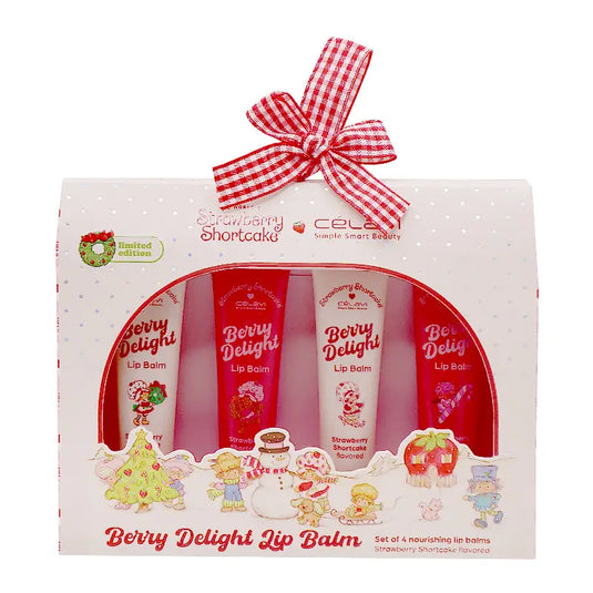 Lips-Celavi Strawberry Shortcake Berry Delight Lip Balm Set SS60139H ($4 each, 4pc bundle)