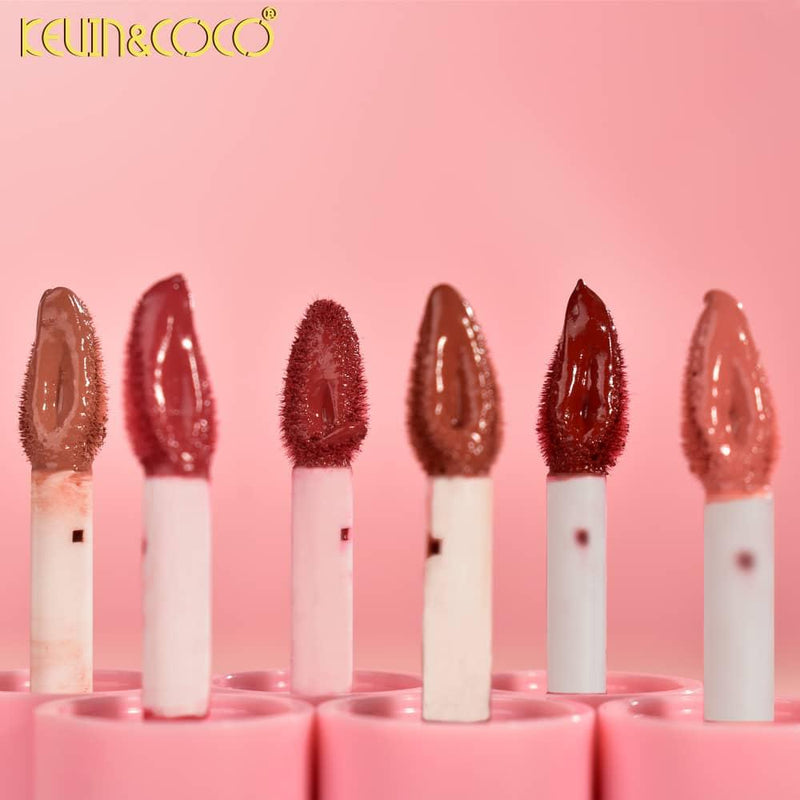 Load image into Gallery viewer, Lips-Kevin&amp;Coco 6 Colors Bow Lip Gloss KC247585 ($3 each, 6pc display)

