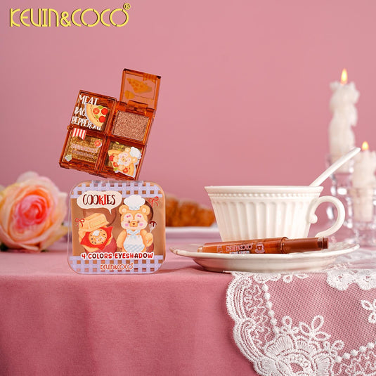 Face-Kevin&Coco Bear Cafe Makeup Set KC1565 ($11 each, 3pc bundle)