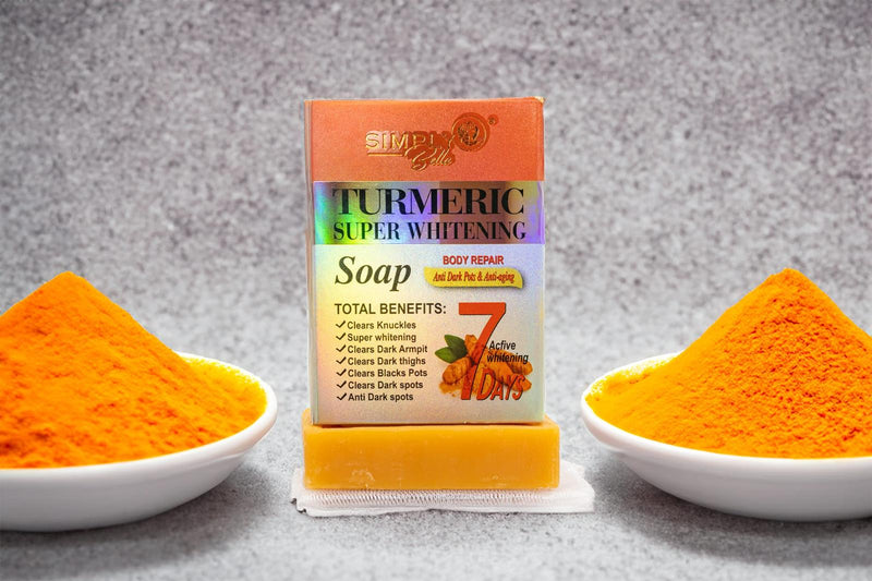 Load image into Gallery viewer, Skincare- Simply Bella Turmeric Super Whitening Soap SIM007 (12pc box, $1.75 each)
