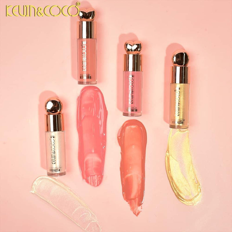 Load image into Gallery viewer, Face-Kevin&amp;Coco Highlight + Blush + Brush Set KC248407 ($2.25 each, 6pc display)
