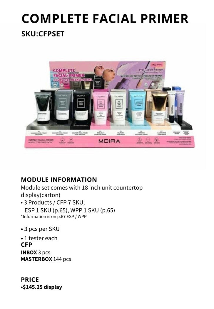 Load image into Gallery viewer, Skincare-Moira Complete Facial Primer Display #CFPSET
