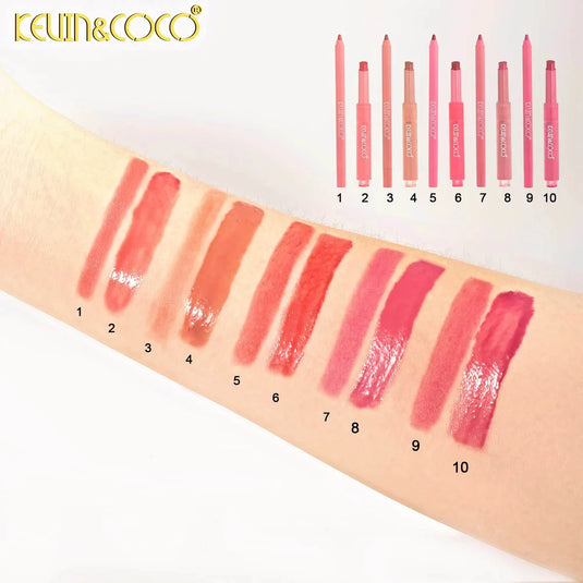 Lips-Kevin&Coco Kitty Shine Lip Liner & Lip Tint KC1016 ($2 each, 24pc display)