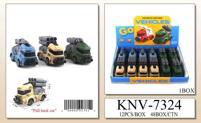 Accessories- Pull Back Go Car KNV-7324 (12pc box)