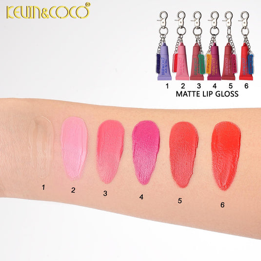Lips-Kevin&Coco Matte Lip Gloss Keychain KC1410 ($1 each, 24pc display)