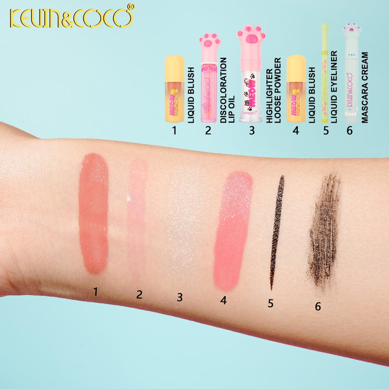 Load image into Gallery viewer, Face-Kevin&amp;Coco Meow Makeup Set KC1500 ($21.50 each, 2pc bundle)
