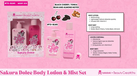Skincare-Beauty Creations x Tokidoki Sakura Dolce Body Lotion & Mist Set