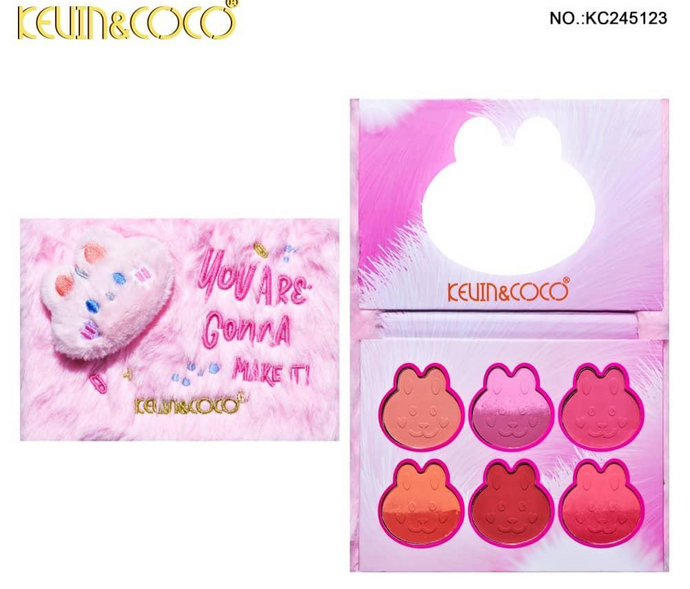 Face- Kevin&Coco You Are Gonna Make It Blush Palette KC245123 (6pc display, $3.50 each)