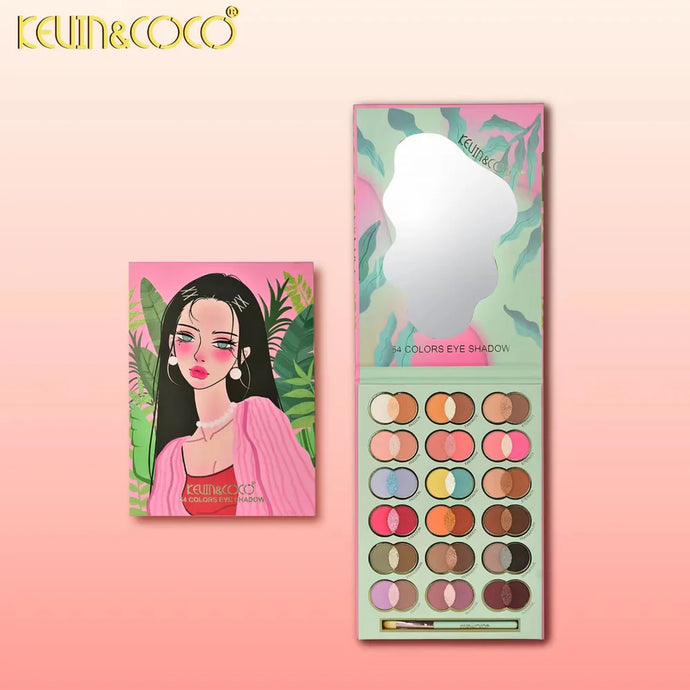 Eyes-Kevin&Coco Melody Breeze 54-Color Eyeshadow Palette KC1022 ($4.75 each, 4pc bundle)