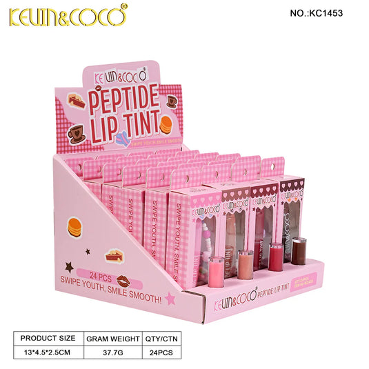 Lips-Kevin&Coco Peptide Lip Tint KC1453 ($1.25 each, 24pc Display)