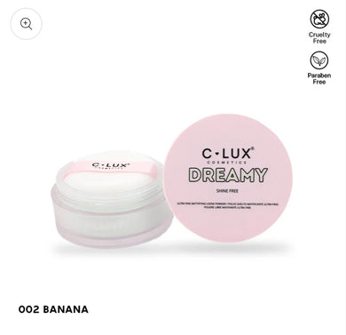 Face- CLux Dreamy Loose Powder Shine Free 002 Banana DBP003 (4pc bundle ,$7 each)