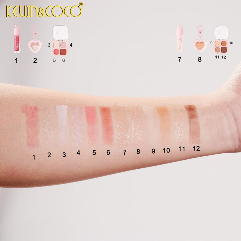 Load image into Gallery viewer, Face-Kevin&amp;Coco Love In Bloom Makeup Kit KC1607 ($2.75 each, 12pc Display)
