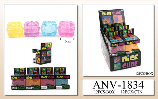 Accessories-Nice Cube Bubble Squishy Toy ANV-1834 (12pc pack)