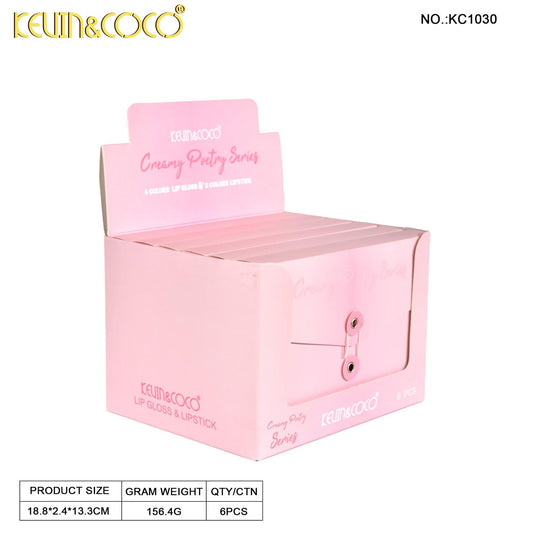 Lips-Kevin&Coco Creamy Poetry Series KC1030 ($4.25 each, 6pcs display)