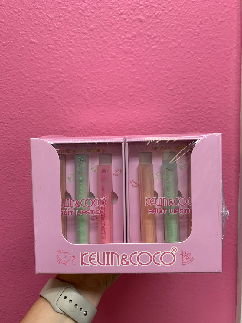 Load image into Gallery viewer, Lips-Kevin&amp;Coco Fruit Lipstick KC259190 ($2.50 each, 12pc display)

