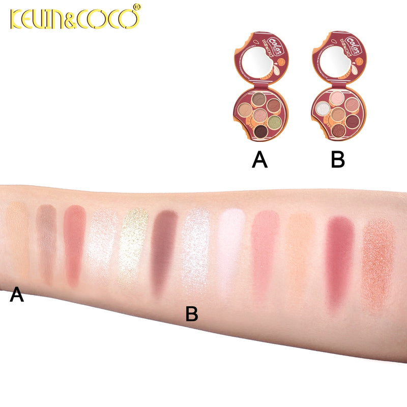 Load image into Gallery viewer, Eyes-Kevin&amp;Coco White Cookie Eyeshadow Palette KC1455 ($2 each, 12pc Display)
