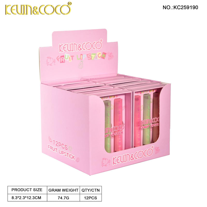 Load image into Gallery viewer, Lips-Kevin&amp;Coco Fruit Lipstick KC259190 ($2.50 each, 12pc display)
