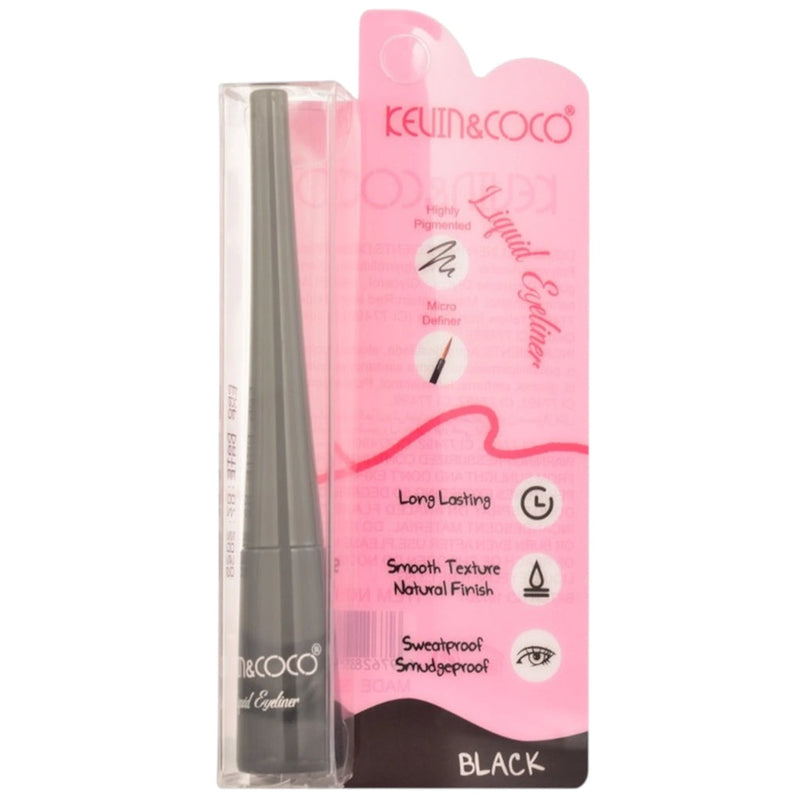 Load image into Gallery viewer, Eyes-Kevin&amp;Coco Black Liquid Eyeliner KC1072 ($1 each, 24pc display)
