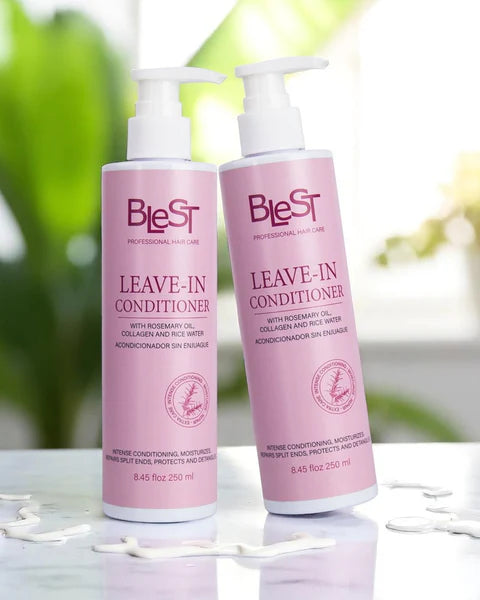 Hair-Blest Leave In Conditioner With Rosemary Oil + Collagen + Rice Water LHC-08 ($4.25 each, 12pc display)