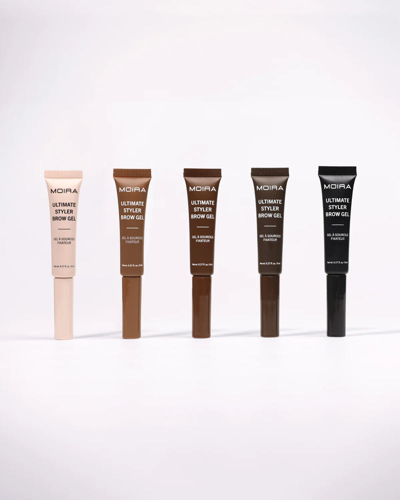 Load image into Gallery viewer, Eyebrow-Moira Ultímate Styler Brow Gel Display 5 Shades #BWGSET (18pc display + Testers)
