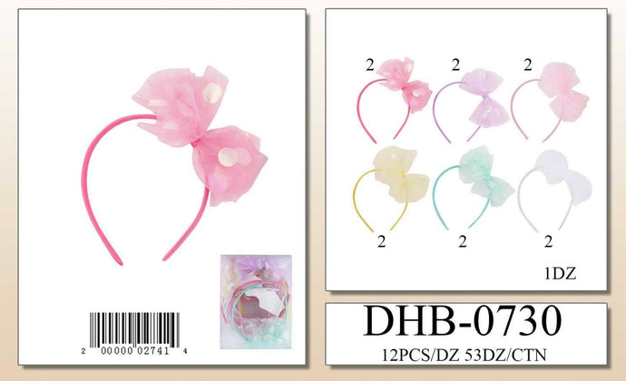 Hair- Cute Headband DHB-0730 (12pc pack)