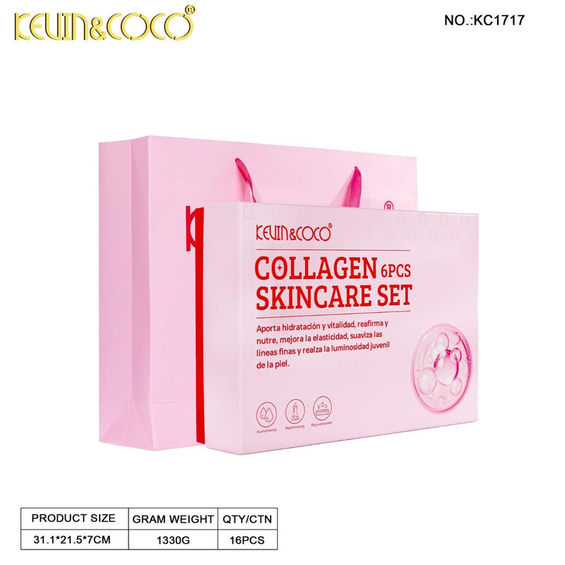 Load image into Gallery viewer, Skincare-Kevin&amp;Coco Collagen 6Pc Skincare Set KC1717 ($12 each, 3pc Bundle)
