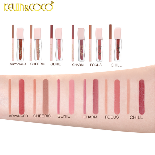 Lips-Kevin&Coco Velvet Define Lip Gloss & Liner Combo KC1709 ($1.50 each, 12pc display)