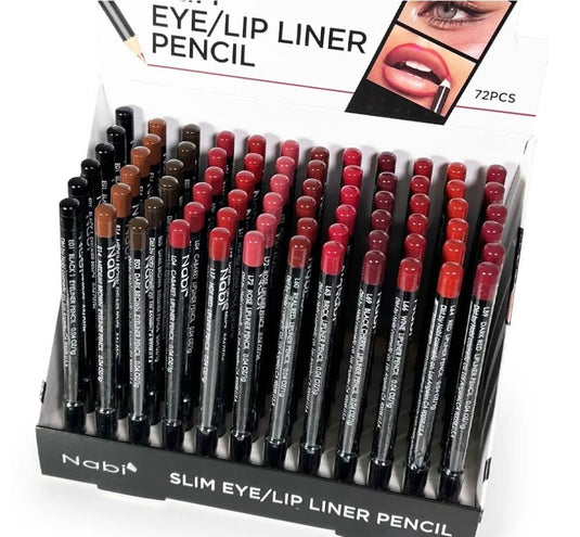 Face-Nabi Slim Eye & Lip Liner Pencil R SEL-72R ($0.50 Each, 72pc Display)