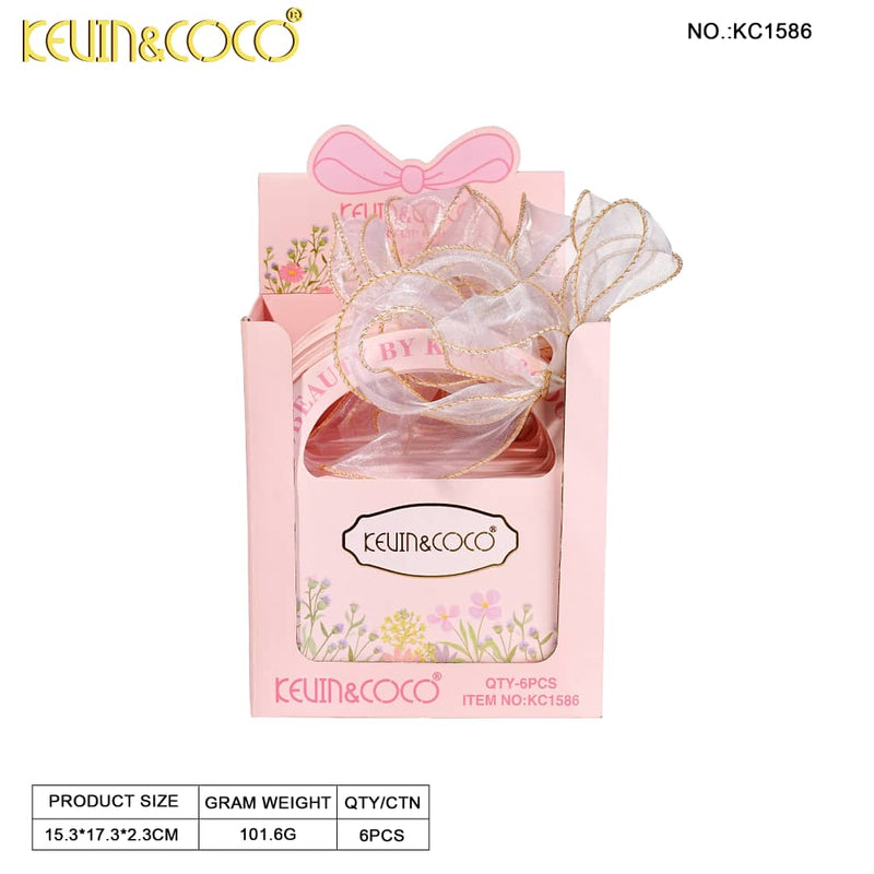 Load image into Gallery viewer, Lips-Kevin&amp;Coco Ribbon 4 Colors Lip Gloss Set KC1586 ($3 each, 6pc display)
