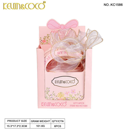 Lips-Kevin&Coco Ribbon 4 Colors Lip Gloss Set KC1586 ($3 each, 6pc display)