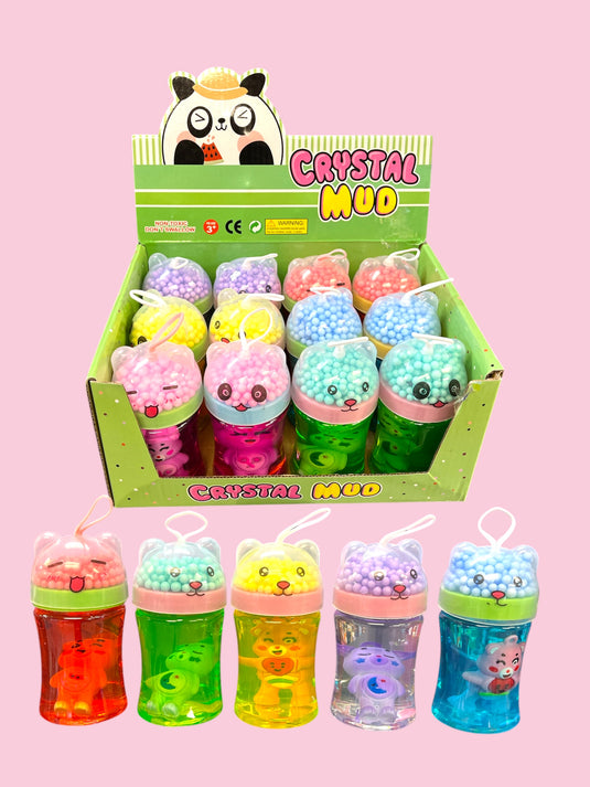 Accessories- Bear Crystal Mud Slime KCT-957 (12pc box)