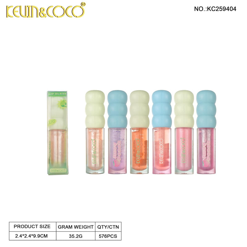 Load image into Gallery viewer, Lips-Kevin&amp;Coco Fruit Fiesta  Lip Gloss KC259404 ($1.25 each, 24pc display)
