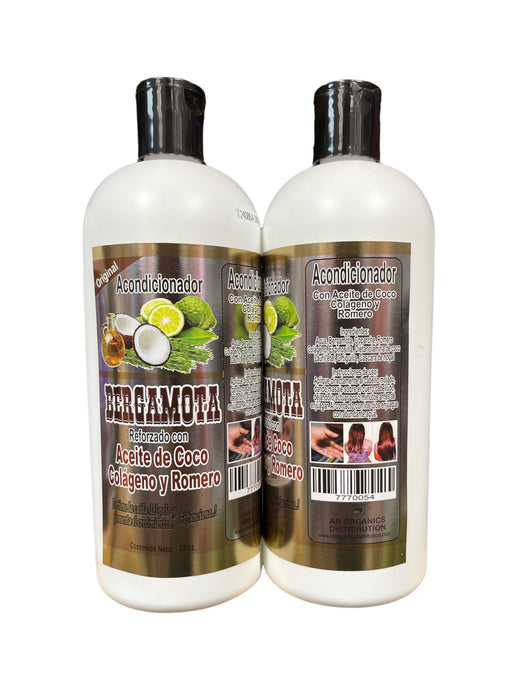 Hair- Acondicionador Bergamota Reforzada con Aceite de Coco 32oz. (4pc bundle, $4.50 each)