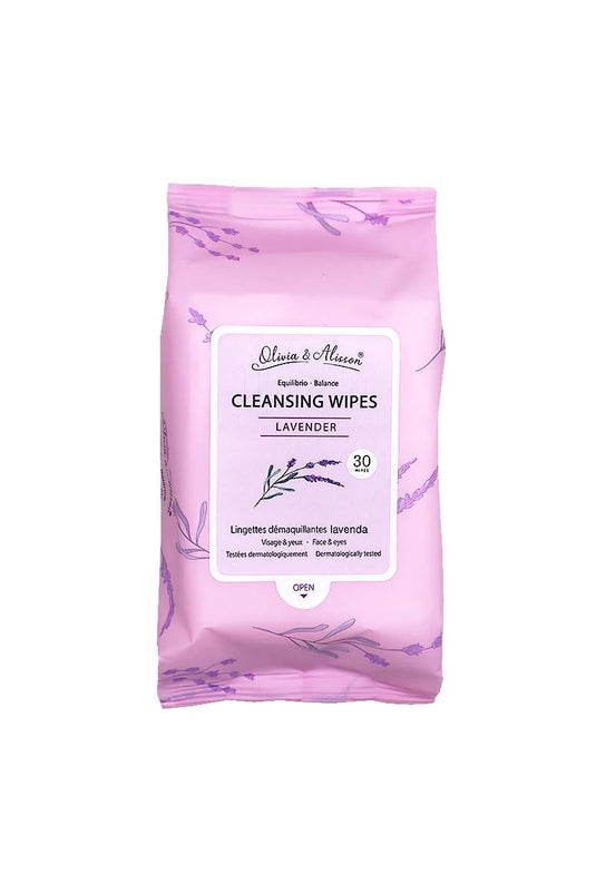 Skincare-She Makeup Lavender Cleansing Wipes MIT008 ($1.08 each, 6pc Bundle)