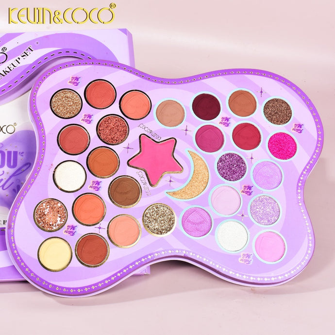 Eyes- Kevin&Coco BeYouTiful 30 colors Eyeshadow Palette PURPLE KC234096 (4pc bundle, $4.50 each)