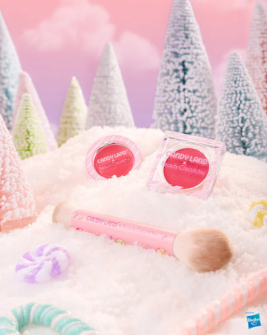 Face-Beauty Creations x Candyland Sweet Swirl Cream & Powder Blush and Brush Set #CL-CPBS ($6 each, 4pc bundle)