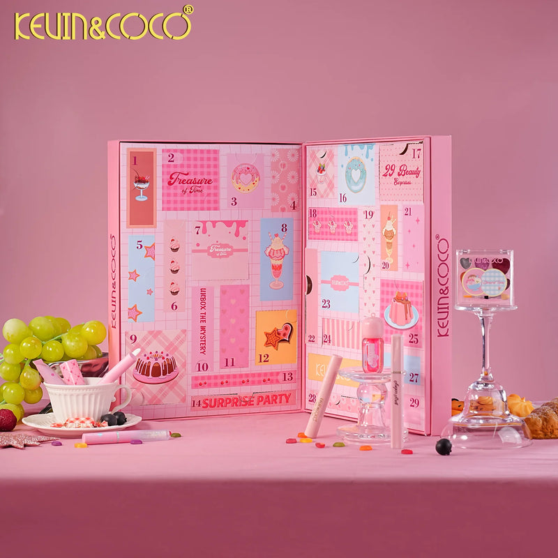 Load image into Gallery viewer, Face-Kevin&amp;Coco Treassure Of Time Beauty Advent Calendar Box KC1684 (1pc)

