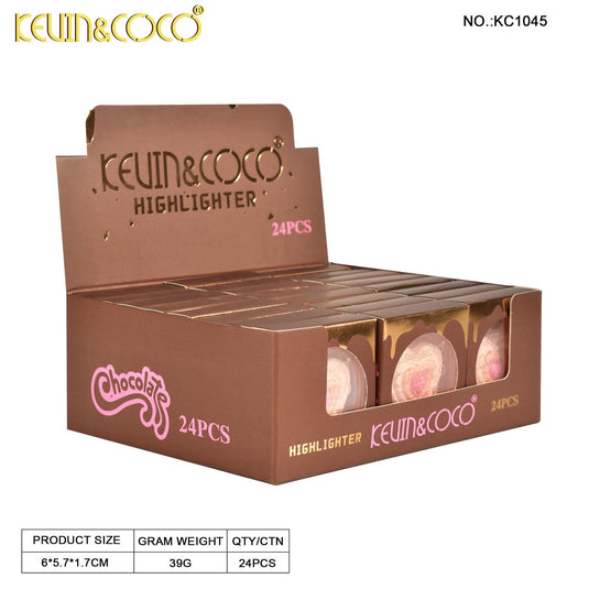 Face-Kevin&Coco Chocolate Collection Highlighter KC1045 ($1.38 each, 24pc display)