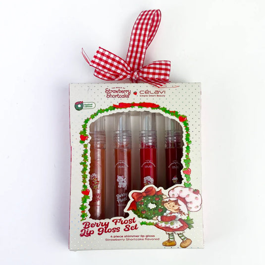 Lips-Celavi Strawberry Shortcake Holiday Berry Frost Lip Gloss Set SS60138H ($4 each, 4pc bundle)