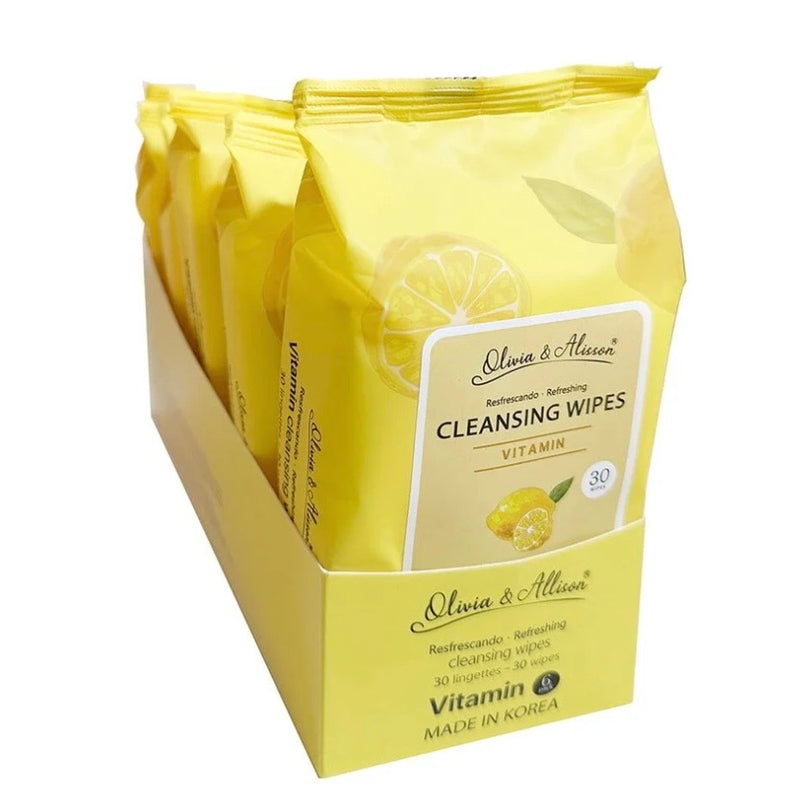 Load image into Gallery viewer, Skincare-She Makeup Vitamin Cleansing Wipes MIT011 ($1.08 each, 6pc Bundle)
