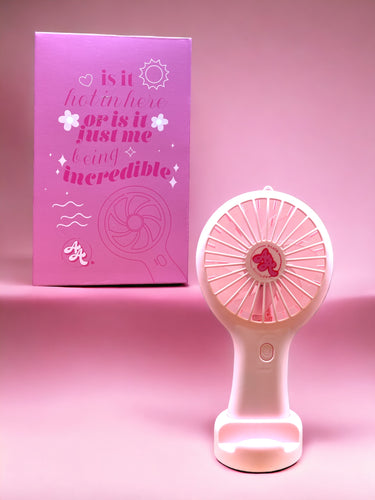 NOVELTIES  - ACute Attitude Portable Electric Fan - PINK (6pc bundle, $2.50 each)