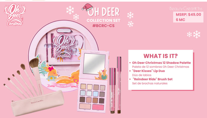 Face-Beauty Creations Oh Deer Christmas Collection PR Set #BCRC-CS (2pc Bulk, $24.50)