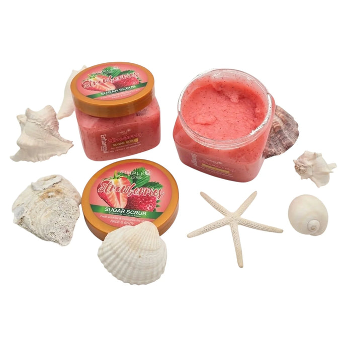 Skincare-Simply Bella Strawberry Sugar Scrub SIB1011 ($2.50 each, 4pc bundle)