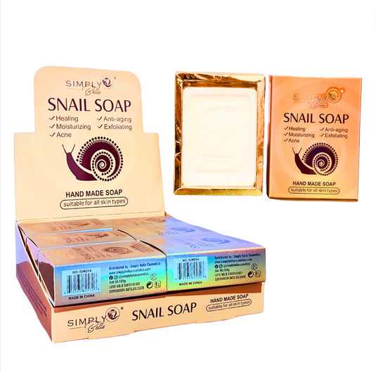 Skincare- Simply Bella Snail Soap SIM014 (12pc box, $1.75 each)