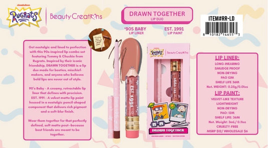 ***PRE-ORDER*** Face-Beauty Creations x Rugrats Drawn Together Lip Duo