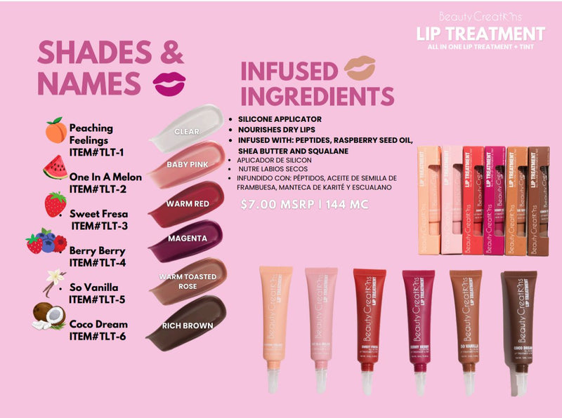 Load image into Gallery viewer, Lips- Beauty Creations Lip Treatment PR #TLT-CS (2pc bundle, $20 each)
