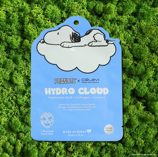 Skincare-Celavi X Peanuts Hydro Cloud (Hyaluronic Acid + Collagen + Coconut) Face Mask P70143-1 (24pcs pack)